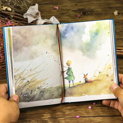 Little Prince–Inspired Hardcover Notebook – B6 Illustrated Diary with 128 Full-Colour Pages